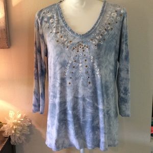 Long Sleeve Faded Glory Shirt Vintage Size XL